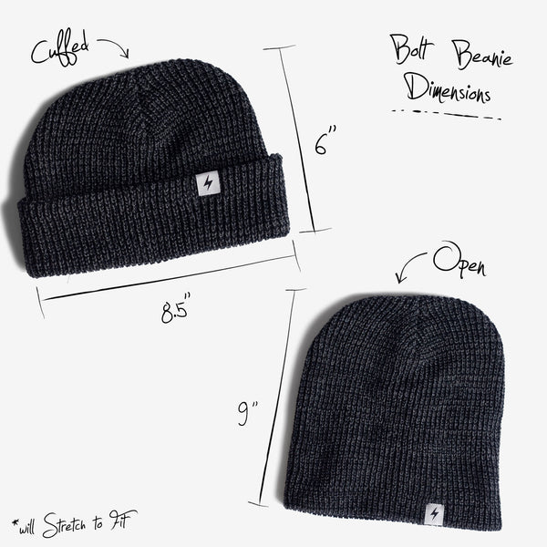 Heavy Waffle Bolt Beanie