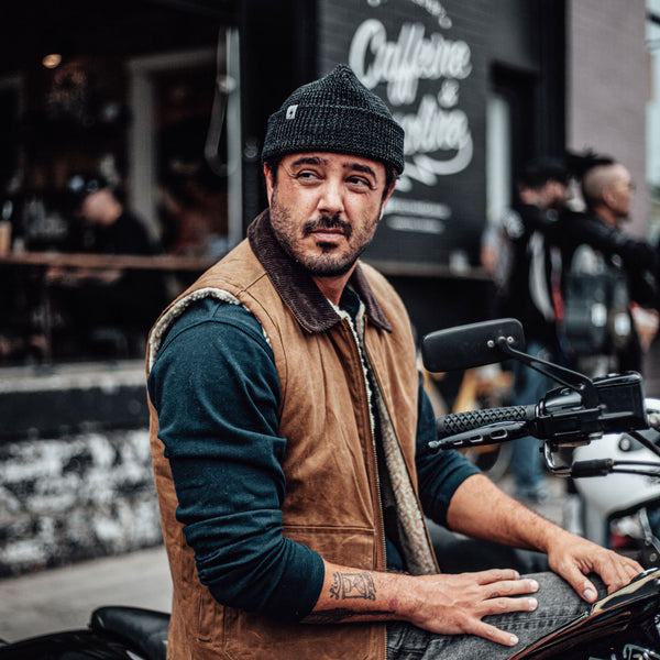 Heavy Waffle Bolt Beanie