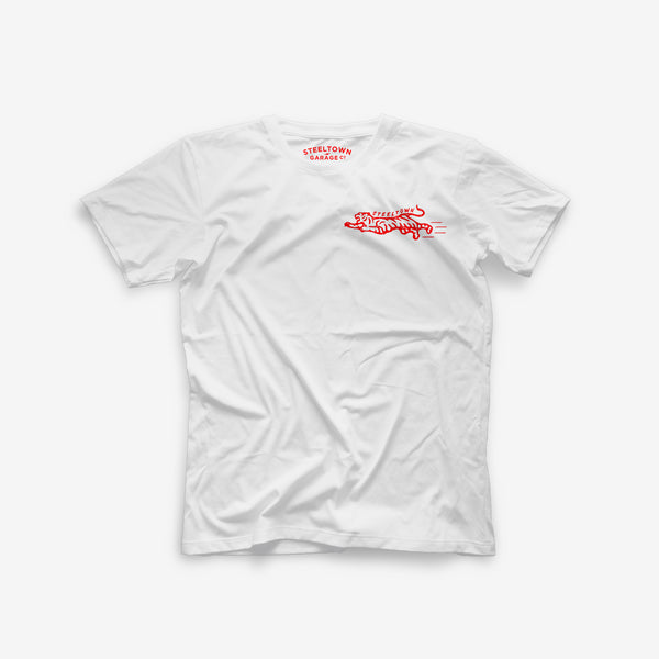 White Address Tee