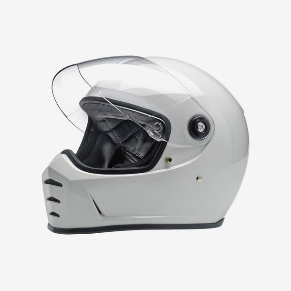 Biltwell Lane Splitter Motorcycle Helmet - Gloss White