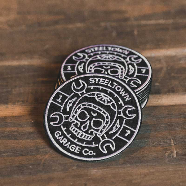 Iron-On Steeltown Garage Co. Logo Patch