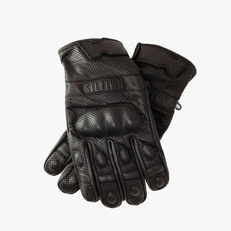 Steeltown Armoured Riding Gloves in black