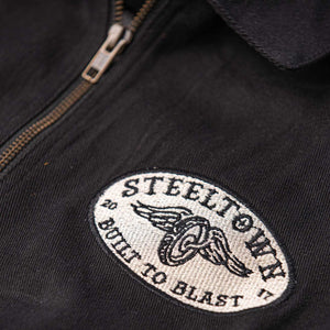 Steeltown Shop Coat patch detail