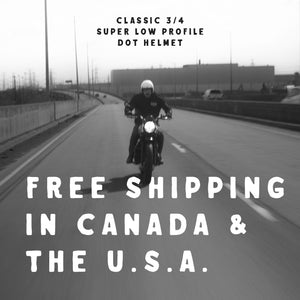 Super Low Profile Classic Motorcycle Helmet by Steeltown