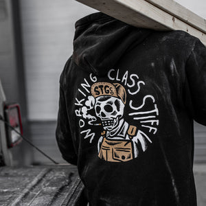 Working Class Stiff Hoodie detail shot