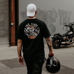 Working Class Stiff Tee motorcycle lifestyle photo