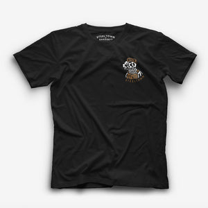 Working Class Stiff Tee front view on model