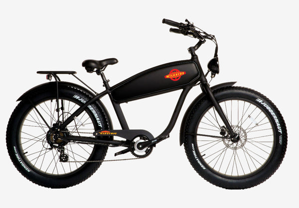BEAST 750W Fat-Tire Cruiser eBike - Matte Black