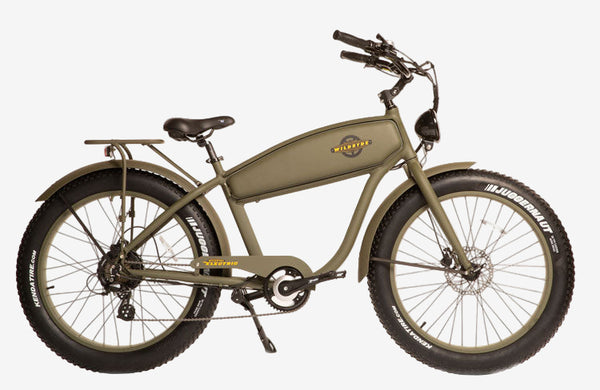 BEAST 750W Fat-Tire Cruiser eBike - Matte Olive
