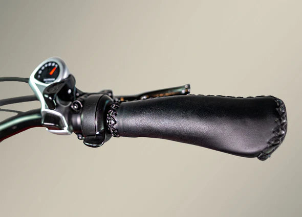 Stitched Leatherette Handlbar Grips