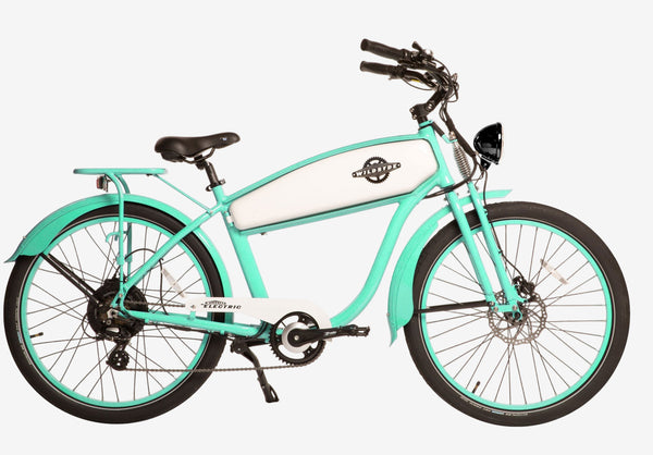 HUNNI BUNNI 750W Classic Cruiser eBike - Mint Green