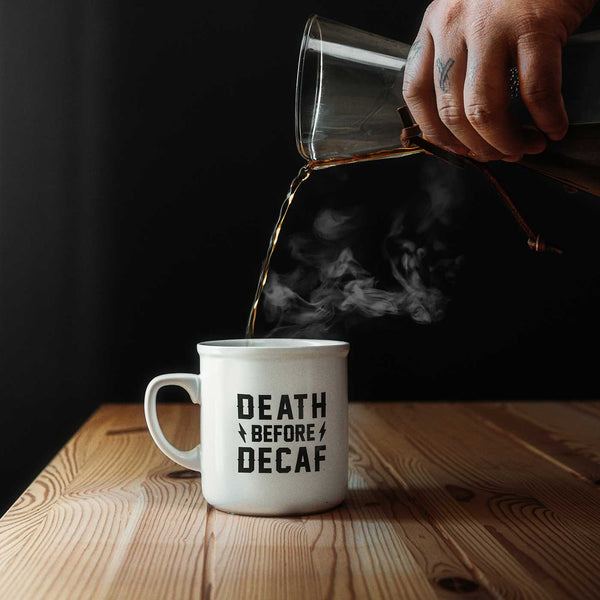 Death Before Decaf Diner Mug