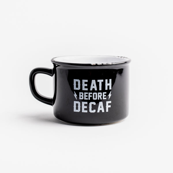 Death Before Decaf Camp Mug