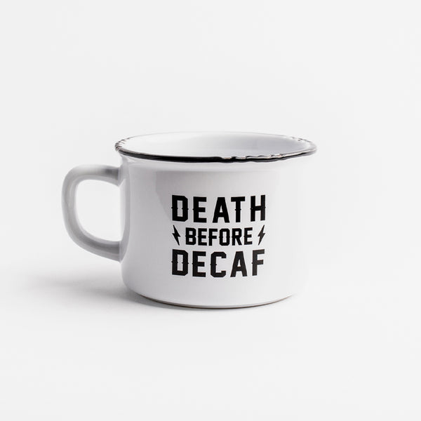 Death Before Decaf Camp Mug