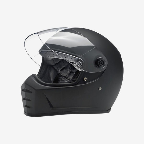 Biltwell Lane Splitter Motorcycle Helmet - Flat Black