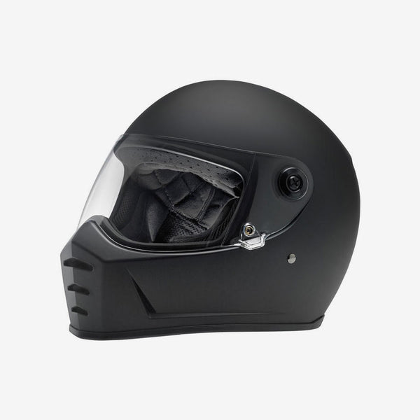 Biltwell Lane Splitter Motorcycle Helmet - Flat Black