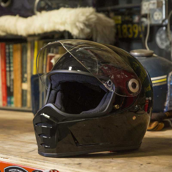 Biltwell Lane Splitter Motorcycle Helmet - Gloss Black